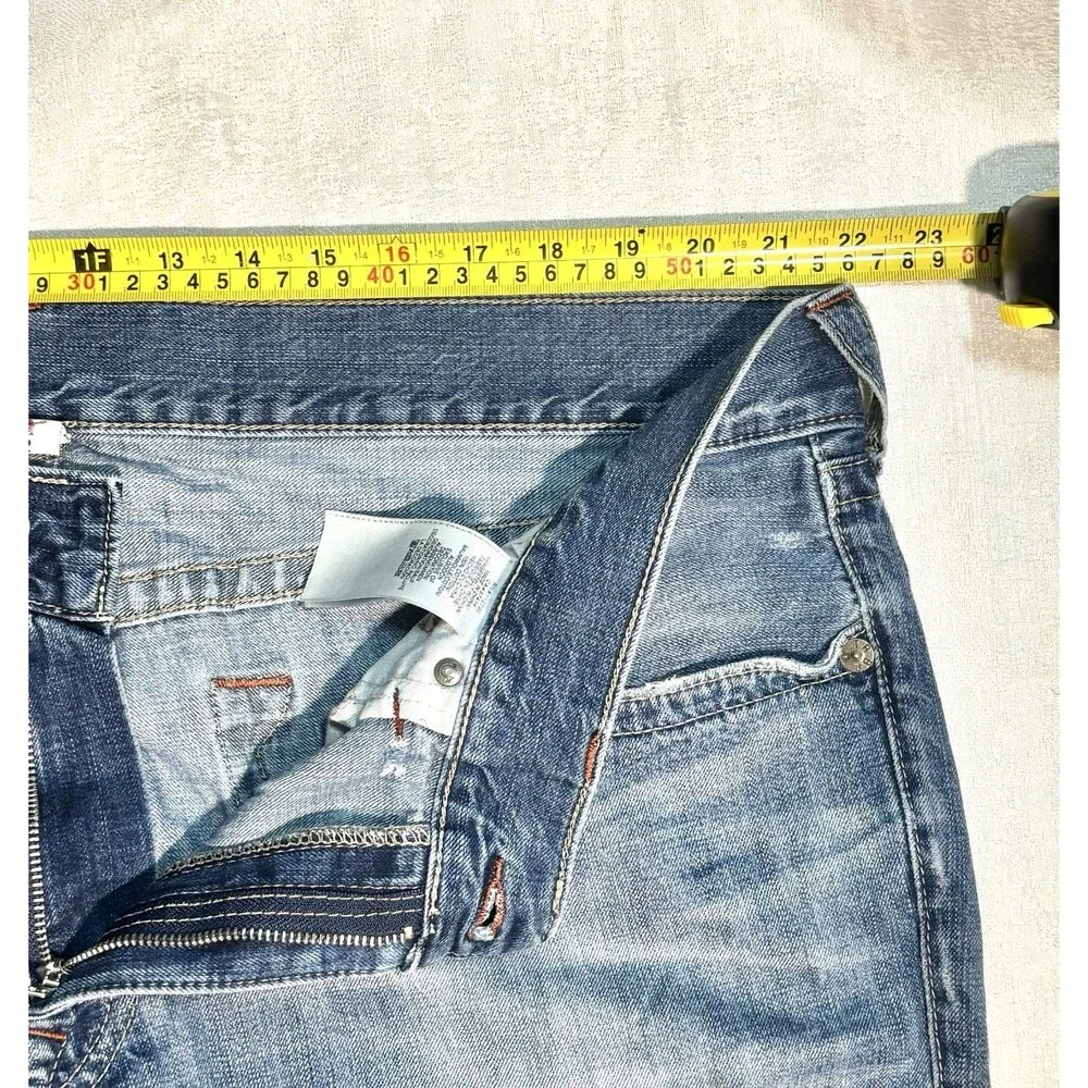 True Religion Rickie Straight Jeans Men’s Size 42 Medium Wash w/ Flap Pockets